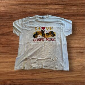 James 90's I Love Gospel Stitch Dual‎ Print Size 2XL
